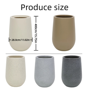 Chậu cây trang trí ngoài trời Foyooplanter cỡ lớn, kiểu dáng hình vuông, làm từ nhựa PE, cây nhân tạo. - Product Image 4