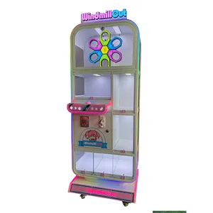 SUNMO vince il premio forbici arcade bambola peluche giocattolo gru giochi macchina winmill taglio distributori automatici con scatola premio