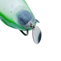 Nouvelle Leurre Souple Modifiée Personnalisée Luya 21g Dragon Thunder Frog en Acier Inoxydable avec Hameçon à Fente Sanguine et Paillettes Rotatives pour Poisson Noir