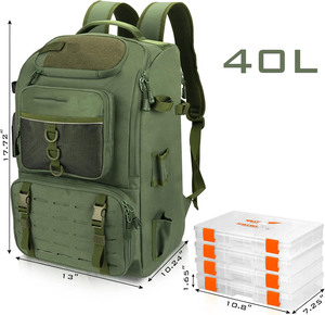 Free Sample Custom Logo Waterproof Zipper Tarpaulin Pvc Fly Fishing Rod <b>Bag</b> <b>Dry</b> Fishing Backpack With Holding Rod - Product Image 1