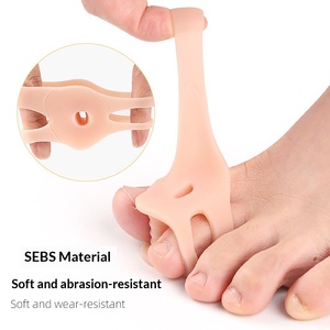 Séparateurs d'orteils à 2 trous, écarteurs, espaceurs, redresseurs pour corriger les orteils pour hommes et femmes, correcteur <span class=keywords><strong>de</strong></span> bunions, fasciite plantaire - Product Image 1