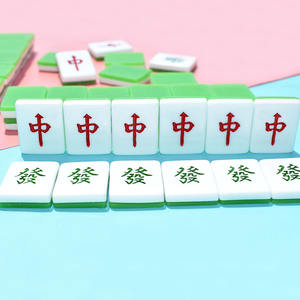 Nuevo Producto: Fichas de Mahjong de Resina al por Mayor, Diseño de Dibujos Animados Retro, Suministros de Artesanía de Resina con Combinación de Colores - Product Image 4