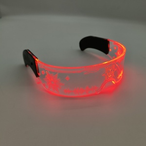 Geniales Gafas de Sol con Visera LED Rezz Cyberpunk <span class=keywords><strong>Robocop</strong></span> Futurista, 7 Colores, Lentes Transparentes para Vida Nocturna, Fiestas Navideñas y Novedades - Product Image 3