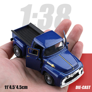 Modellino Auto Classica Retrò Vintage <span class=keywords><strong>1</strong></span>:38, Pickup in Lega, Giocattolo per Bambini, Veicolo in Miniatura - Product Image 5