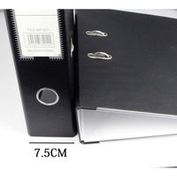 Suministros de oficina Carpeta de hojas sueltas 4 Carpeta de dos agujeros de cartón de gran capacidad negra y azul al por mayor Archivo de arco de palanca