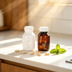Plastic Pill Bottle Wide Mouth Supplement <b>Container</b> Closure Bottle <b>for</b> <b>Tablets</b> Capsules - Product Image 1