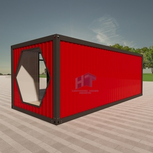 Contenedor de lujo para <span class=keywords><strong>alquiler</strong></span> de oficina en casa con fachada de vidrio transparente Soluciones de marca personalizadas hechas de acero - Product Image 3