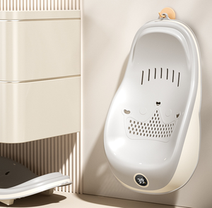 Fournitures pour bébé <span class=keywords><strong>Baignoire</strong></span> pliable avec affichage <span class=keywords><strong>de</strong></span> la température <span class=keywords><strong>Support</strong></span> pratique pour le bain - Product Image 2