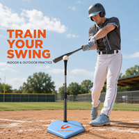 Support de frappe pour entraînement de baseball avec base de repère stable pour l'école et les entraînements d'équipe