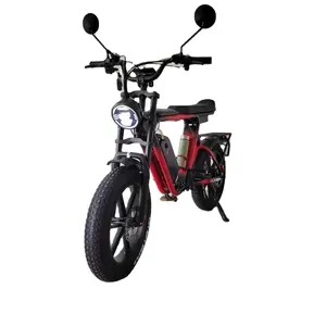 52V Electric Bike Fat Electric Bike 1000Watt 22Ah Korea Battery Full Suspension Oil Brake Fast MTB Ebike City Electric Bicycle