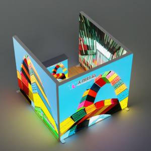 Étanche Tension Lightbox Portable <span class=keywords><strong>Seg</strong></span> Light Box Rétro-Éclairé Toile de Fond Extérieur <span class=keywords><strong>Plaza</strong></span> UVProof 1Y Garantie - Product Image 3