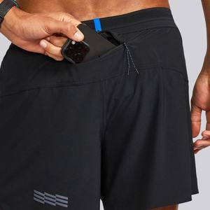 Shorts de running de camuflaje 2 en 1 de cintura alta para mujer, con efecto fruncido en glúteos y elásticos, ideales para entrenamiento. - Product Image 4