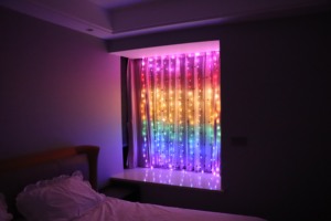 <span class=keywords><strong>Guirlande</strong></span> lumineuse à lumière <span class=keywords><strong>LED</strong></span>, 3x3m, en forme de féerique, luminaire décoratif d'intérieur, idéal pour un mariage ou comme veilleuse - Product Image 3