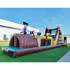 Pista <span class=keywords><strong>de</strong></span> Obstáculos Inflable <span class=keywords><strong>de</strong></span> PVC Duradera y <span class=keywords><strong>de</strong></span> Gran Venta, con Tobogán Hinchable, para Niños y Adultos, Ideal para Negocios <span class=keywords><strong>de</strong></span> Alquiler - Product Image 2
