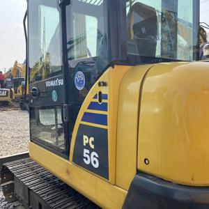 Pelleteuse sur chenilles Komatsu PC56 Petite pelleteuse multifonctionnelle de haute qualité PC56-7 mini pelleteuse d'occasion à vendre à faible coût - Product Image 3
