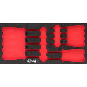 VIGOR-Inserto de espuma blanda para V4991 (vacío)-EAN 4047728049900 TALLERES RODANTES BANDEJAS VACÍAS- - Product Image 1