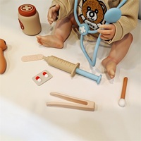 Grosir Pabrik baru desain paten bermain Medis Set persetujuan dokter mainan anak-anak silikon dokter Kit BPA gratis silikon Dokter Set