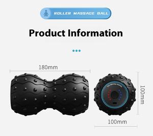 Masajeador de cuello de vibración eléctrico portátil de silicona de alta calidad adecuado para todas las partes del cuerpo Bola de masaje doble de maní - Product Image 2