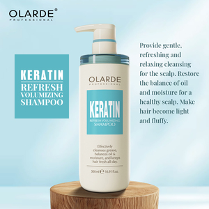 Produit capillaire très vendu : Shampooing bio à la kératine et au collagène, sans sulfate, rafraîchissant, volumisant et nourrissant pour cheveux secs et fins - Product Image 4