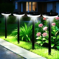 Lampes solaires LED modernes pour jardin et cour, étanches IP65, pour allées, pelouses, chemins, éclairage extérieur