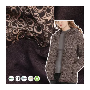 Giá cả cạnh tranh dệt kim in Polyester Rayon spandex mềm nhung Fleece vải cho hàng may mặc