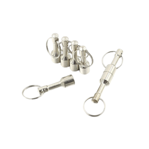 Llavero Desmontable de Moda, Llavero DIY al por Mayor, Anillos de Llavero de <span class=keywords><strong>Metal</strong></span> Dobles Novedosos, Llavero Desmontable de Liberación Rápida - Product Image 4