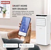 Climatiseur électrique portable 12000 BTU, refroidissement uniquement, pour la maison et la voiture, utilisation extérieure, silencieux, avec réfrigérant R290, commande WiFi