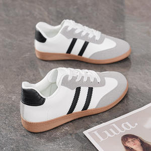 Chaussures de sport pour femmes, style allemand, nouvelle collection été, respirantes, blanches, style coréen, toutes occasions, semelle plate, baskets décontractées - Product Image 2