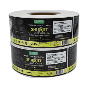 Tùy Chỉnh Sức Khỏe Nhãn Sản Phẩm Sticker Không-Khô Dính Logo Cho Thực Phẩm Bổ Sung Chai Vàng Lá Không Thấm Nước Vinyl Bao Bì Nhãn - Product Image 6