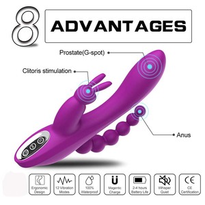 Vibratore Realistico a Forma di Coniglio con Funzione di Spinta per Donne - Product Image 5
