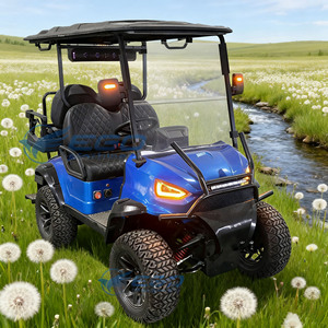 Carrito de Golf Eléctrico de 4 Ruedas para 4 Pasajeros, Vehículo de Nueva Energía para Turismo, Carrito de Golf Clásico - Product Image 5