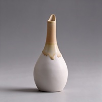 Mini vase à fleurs en céramique à blocs de couleur, petit vase décoratif pour étagère, bureau, table et décoration intérieure, moderne, options de couleurs