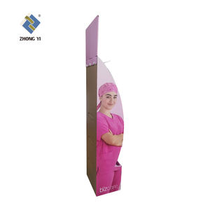 Rak Display kertas ritel kustom promosi bebas berdiri Pos lantai berdiri bergelombang tampilan karton Pop - Product Image 5