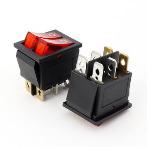 สวิตช์โยกแบบสองขั้ว (DPST) รุ่น KCD6 ไฟสีแดง/เขียว |   สวิตช์เปิด-ปิด 6 ขาสำหรับเครื่องทำความร้อนและเครื่องใช้ไฟฟ้า |   สวิตช์ 15A 250V AC - Product Image 5