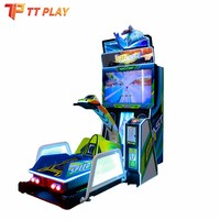 Simulateur de course de bateaux à moteur pour 2 joueurs, écran HD 42 pouces, cabinet métallique, fonctionnant à pièces, pour salles de jeux et centres d'amusement