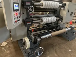 Mesin Pengiris Kertas Panas Gulungan untuk Roll Rewinder Slitter Multi Fungsi