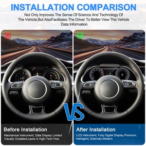 Panel de Instrumentos Digital para Automóvil Navihua, Nuevo Diseño, Velocímetro con Sistema Linux, Carplay, Pantalla LCD para Audi A5/S5/R5 2009-2016 - Product Image 3