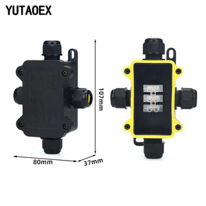 Jian Yi F2-3 IP68 không thấm nước ABS hộp nối máy tính ngầm bao vây chống cháy dây điện kết nối cáp điện - Product Image 1