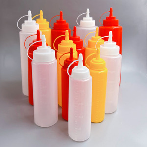 Huile <span class=keywords><strong>vinaigre</strong></span> confiture assaisonnement bouteille sauce soja sauce à salade plastique bouteille à presser sauce <span class=keywords><strong>tomate</strong></span> bouteille à presser - Product Image 2