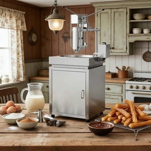 Máquina Comercial Manual para Hacer Churros Españoles con Freidora de 25L, Fácil de Limpiar - Product Image 2