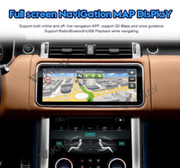 Android11 araba GPS navigasyon için Land Rover Range Rover Sport L494 AC dokunmadan ekran paneli ile 12.3 inç DVD multimedya oynatıcı