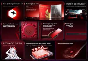 Teléfono para Juegos Red Magic 11 Pro+ Wuthering Waves 5G, Pantalla de 6.85 Pulgadas, Octa Core Snapdragon 8 Elite Gen 5, 16 GB de RAM, 512 GB de ROM, 7500 mAh, 120 W, 144 Hz - Product Image 5