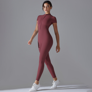 Set Sexy Personalizzato <span class=keywords><strong>Korkmaz</strong></span> per Donne, Body a Maniche Corte con Cerniera in Spandex/Nylon, Elasticizzato in Quattro Direzioni, Asciugatura Rapida, Traspirante, Delicato sulla Pelle - Product Image 4