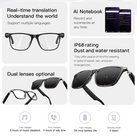 Gafas Inteligentes Meta para Ciclismo, Traductor Inteligente, Altavoz Dual, Electrónica Inteligente con Chatgpt, Claude, Gemini, Audio de Oreja Abierta, DDP