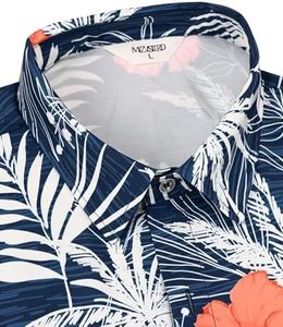 Camisa Hawaiana Casual para Hombre, Estilo Tropical 2025, Manga Corta con Botones, para Playa, Luau, <span class=keywords><strong>Aloha</strong></span>, Vacaciones, Crucero, con Estampado Floral - Product Image 4