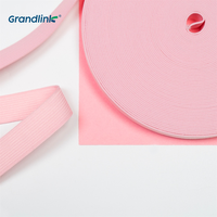 Haute qualité anti-dérapant Stretch Spandex sangle sangle tricoté bande élastique pour vêtements Nylon Polyester emballé rouleau