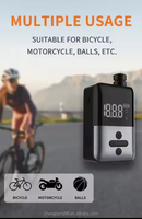 Pompe à air miniature sans fil portable de haute qualité en plastique avec affichage numérique LED automatique pour gonflage des pneus de vélo et de voiture