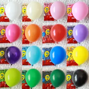 Kaiyue 100 Stks/zak 10 Inch Verdikte Standaard Kleur Latex Ballon Groothandel Verjaardagsfeest Bruiloft Decoratie Globos Ballon
