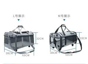 Taşınabilir havayolu onaylı köpek ve kedi taşıyıcı çanta yumuşak taraflı küçük hayvanlar için <span class=keywords><strong>Pet</strong></span> taşıyıcılar yürüyüş için yavru seyahat çantası - Product Image 4