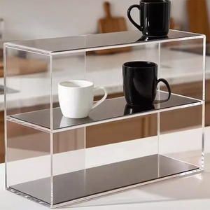 Vitrina Acrílica Transparente de 2 Niveles, Exhibidor de Escritorio para Coleccionables, Mini Juguetes, Figuras Amiibo - Product Image 3